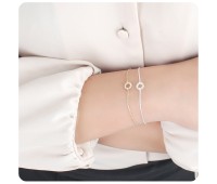 Round Shape with Ferrido Silver Bracelet BRS-174